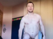 LongJohn0Hara getting out of his beach wear and going into the shower 14/16