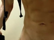 TikTok famous skater stroking huge cock in school bathroom 4/16