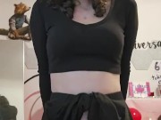 Secret dildo ride on brunette camgirl livestream 7/16