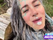 Tattooed Fantasy Fairy-girl gets fucked in the forrest - POV - facial cumshoot 3/16