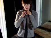 College Slut Earns Her A+ Swallowing 2/16