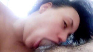 First he jacks off a lot in my face then I suck like the slut I am🍌🍆🤤😋💦🫦😋🥛🥛🥛💦🤤😋