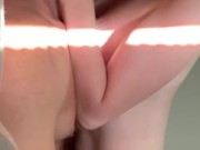 Hot blonde teen spontaneously rides my big cock and I came in her pussy - Laney Grey 7/16