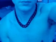 Muscular teen stroking big dick POV 10/16