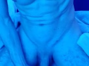 Muscular teen stroking big dick POV 12/16