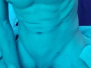 Muscular teen stroking big dick POV 6/16