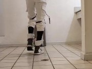 Hot guy jacking off in public bathroom 1/16