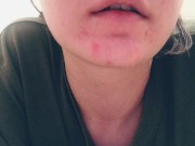 A lot of saliva from a cutie girl 1/16