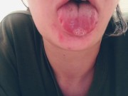 A lot of saliva from a cutie girl 5/16