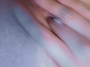 Pretty petite teen plays with pussy Solo 12/16