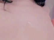 Moaning While Massaging My Small Tits