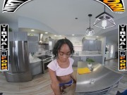 VIRTUALPORN - Petite Black Overachiever Mila Mars Riding Professor's Cock To Get That 
