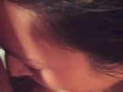 From soft to cumming in my mouth in under 2min real life stepbrother wanted a bj in my room 14/16