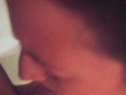 From soft to cumming in my mouth in under 2min real life stepbrother wanted a bj in my room 5/16