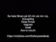 Kåt svensk sjuksköterska tar kuken i halsen, fittan och röven 16/16