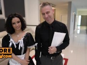 POV - Stacy Bloom is your DP fuck fetish french maid 3/16