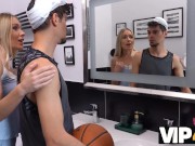 VIP4K. Caring beauty lets beloved cum inside bald vagina after hot sex 4/16