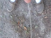 Risky Backyard Pissing Thought It Would Never End Compilation 1 Video Loop 1/16