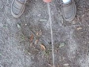 Risky Backyard Pissing Thought It Would Never End Compilation 1 Video Loop 11/16