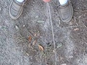 Risky Backyard Pissing Thought It Would Never End Compilation 1 Video Loop 13/16