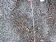 Risky Backyard Pissing Thought It Would Never End Compilation 1 Video Loop 16/16