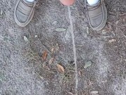 Risky Backyard Pissing Thought It Would Never End Compilation 1 Video Loop 6/16