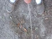 Risky Backyard Pissing Thought It Would Never End Compilation 1 Video Loop 7/16