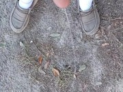 Risky Backyard Pissing Thought It Would Never End Compilation 1 Video Loop 8/16