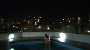 The water wasn't enough to put out the fire, so we had sex in the pool. ( my first time in a pool )