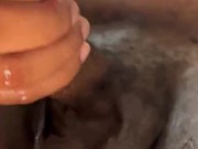 POV: Thick Oiled Black Dick Stroking - Daddy Dame