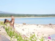 Natali Quinn seduces random guys next to the San Juan lake 15/16