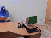 BBW SSBBW Boss milk every drop of cum from employee cock, because no water was available to drink