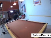 Hot Dahlia Watches Christy on set 15/16