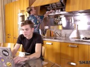 SHAME4K. Cherry Aleksa opens pussy after friend's stepson finds her hot photos 3/16