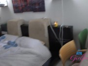 GFE Hookup with Riley Star blonde babe sucking and fucking POV barefeet 1/16