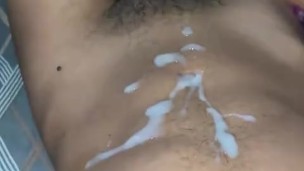 Straight latin, hot man and your big fat cock cumming, it was a big load!