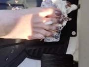 Wet, sticky and creamy feet while I smash Klondike bars on my break pedal 2/16