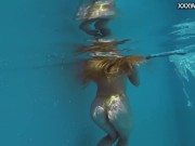 4K beauty swims and strips showing her tight pussy 13/16