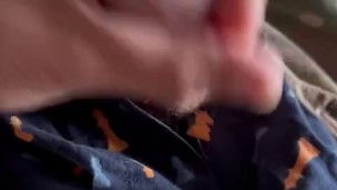 Army specialist jerks off a THICK creamy load after a week in the field for training