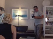 blonde Missy Luv gets creampie from old  2/16