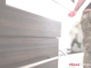 A Teen is Nailed in the BAth by the Plumber 9/16