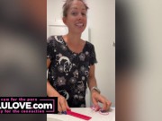 Babe freaking out preparing for breast augmentation surgery right up to the actual gown and RIGHT after too - Lelu Love 10/16