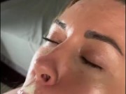 Sloppy blowjob with fake cum 5/16