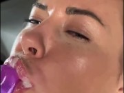 Sloppy blowjob with fake cum 8/16