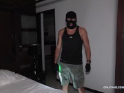 💦 A thief broke into my house and fucked my pussy and filled it with cum! Unexpected CREAMPIE from 4/16