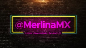 MerlinaMX - Tetona Mexicana de OnlyFans se Masturba y se toca las Enormes Tetas quedando bien Mojada