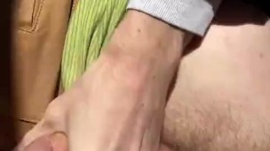 Fingering Ass & Stroking Teen In The Sun Until Massive Cumshot All Over (Made A Mess)