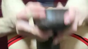 Twink Wrecks Creamy Hole with Massive Dildo