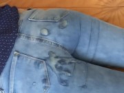 I love your big cock cumming in my ass with the jeans on, give me full milk