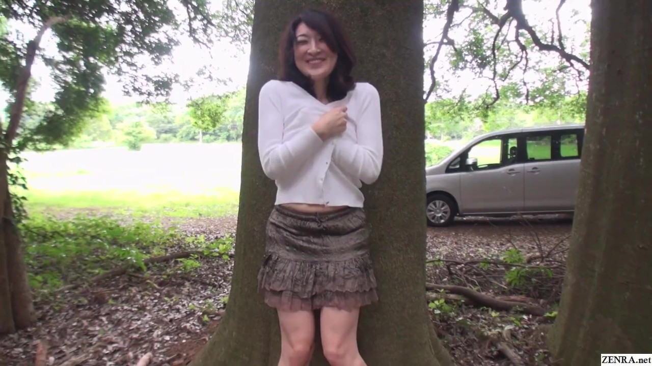 Wild Japanese MILF with pale skin and big bolt on breasts goes on a clothing optional public exposure car ride to forest sex - RedTube